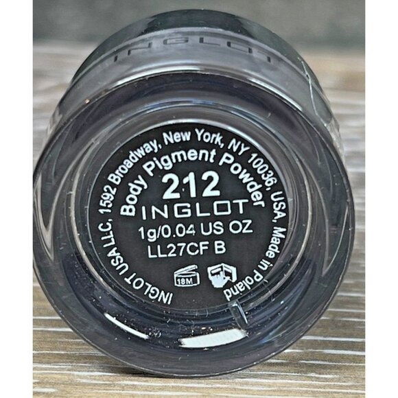 INGLOT Body Eye Pigment Powder 212 Dark Grey  NEW - Sealed -NO BOX - Picture 2 of 4